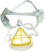 Safety Goggle and Dust Mask Set $2.65